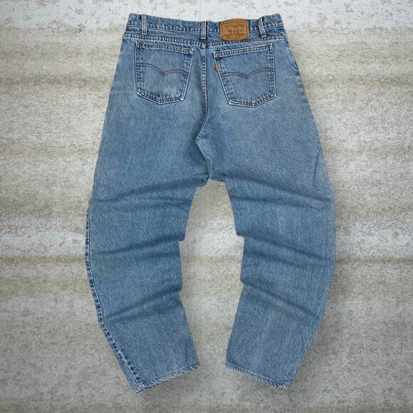 Levis Other - Vintage 90s Orange Tab Levis Jeans 550 36x34 Relaxed Fit Tapered Leg Light Wash